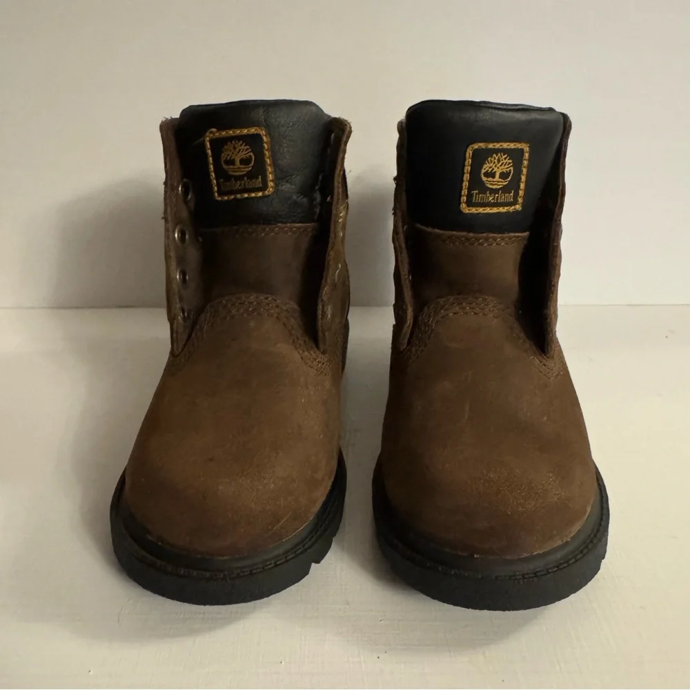 TIMBERLAND Brown Lace-up Hiking Low Top Boots Toddlers 7.5